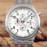 Perfect Replica IWC Big Pilots day date Stainless Steel Watch Black Dial